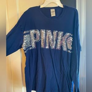 VS PINK LongSleeve T-Shirt with Sequins